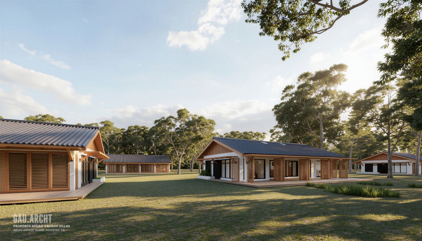 Proposed Apuao Grande villa development among island trees